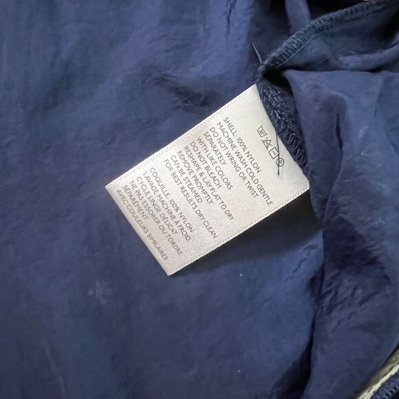 Urban Outfitters Copenhagen Nylon Jumpsuit Small Orange Navy Retro Gorpcore - Picture 11 of 16